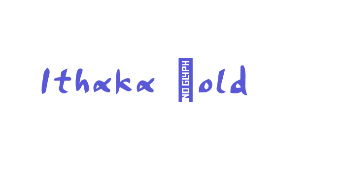 Ithaka Bold Font Download