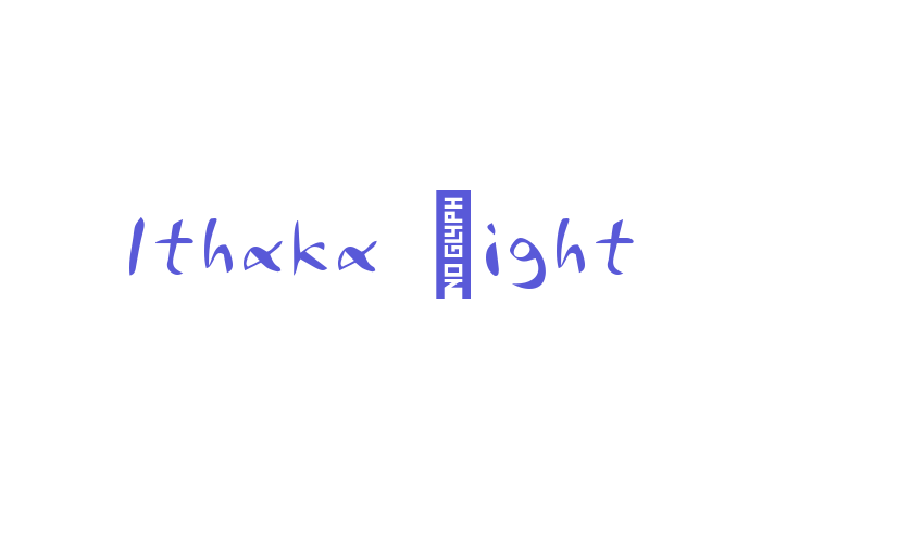 Ithaka Light Font