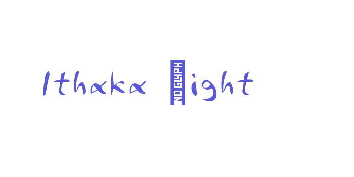 Ithaka Light Font Download