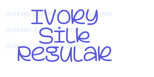 Ivory Silk Regular font