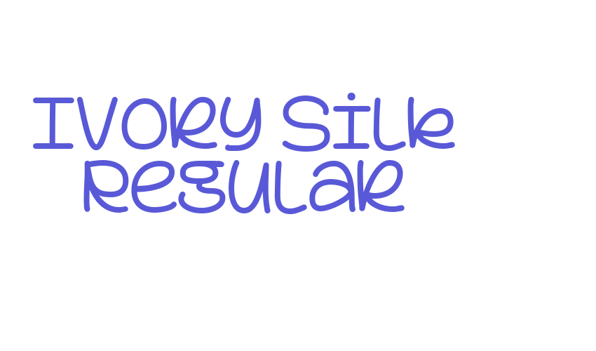 Ivory Silk Regular Font