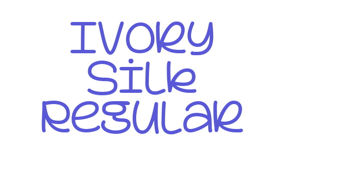 Ivory Silk Regular Font Download