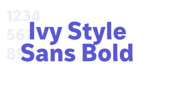 Ivy Style Sans Bold font free