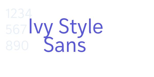 Ivy Style Sans font free