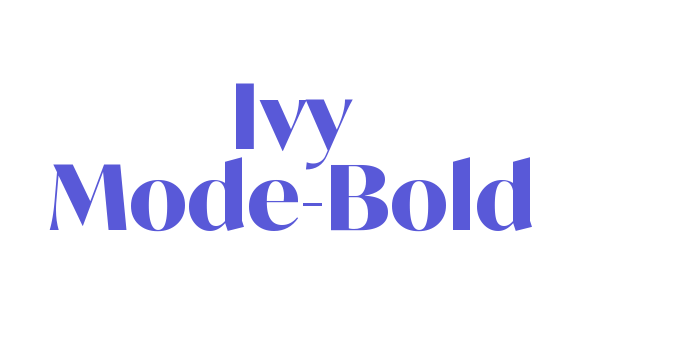 Ivy Mode-Bold Font Download