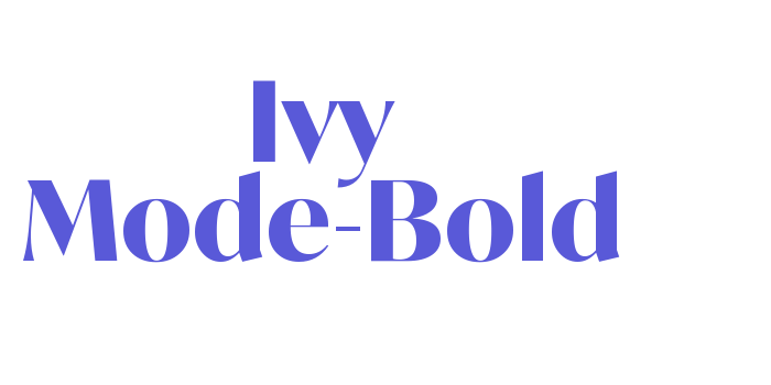 Ivy Mode-Bold Font