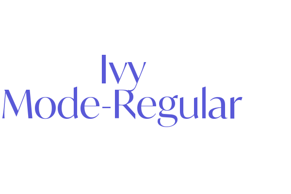 Ivy Mode-Regular Font