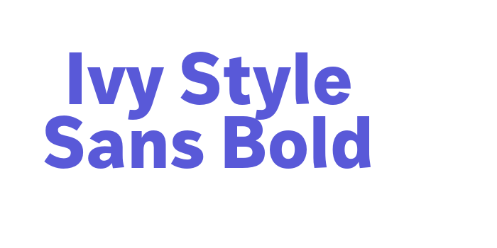 Ivy Style Sans Bold Font