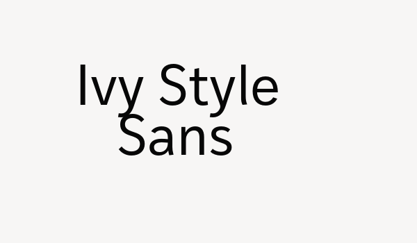 Ivy Style Sans Font