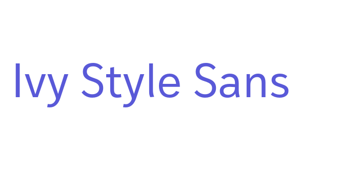 Ivy Style Sans Font Download