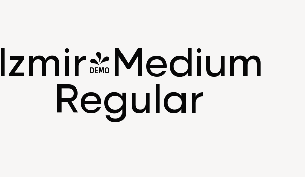 Izmir-Medium Regular Font