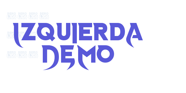 Izquierda DEMO font free