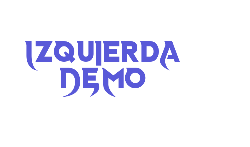 Izquierda DEMO Font Download