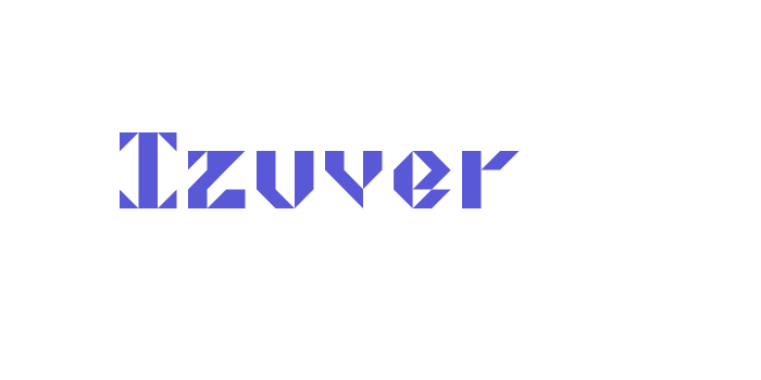 Izuver Font