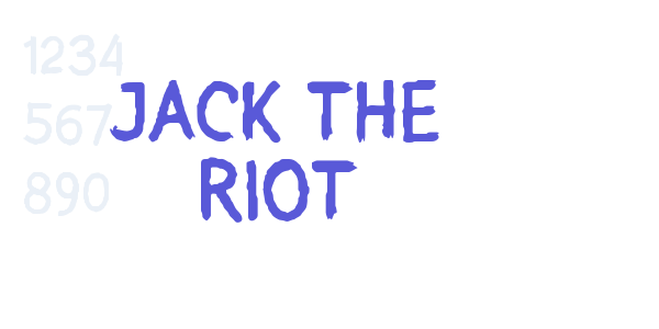 JACK THE RIOT font