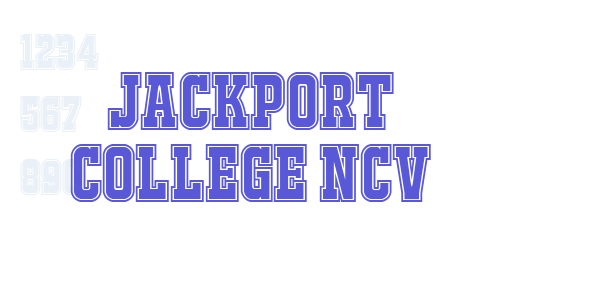 JACKPORT COLLEGE NCV font free