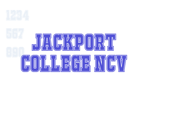 JACKPORT COLLEGE NCV Font Download