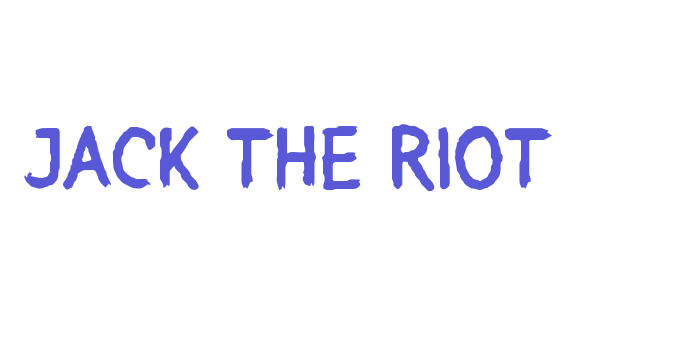 JACK THE RIOT Font Download