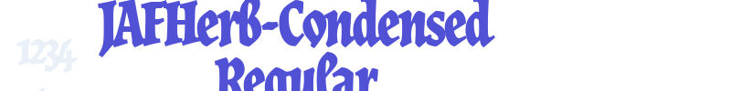 JAFHerb-Condensed Regular-font