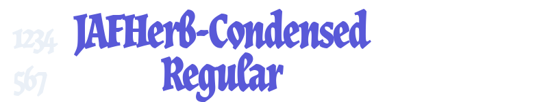 JAFHerb-Condensed Regular-related font