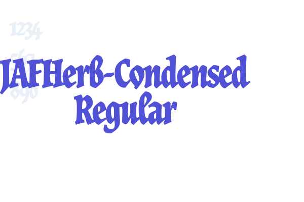JAFHerb-Condensed Regular