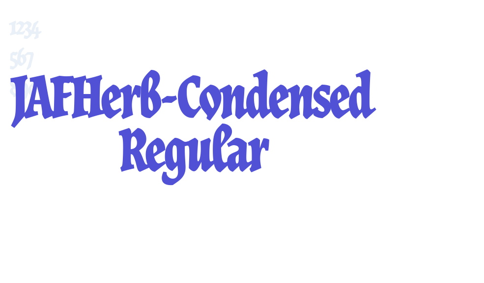 JAFHerb-Condensed Regular-font-download