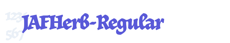 JAFHerb-Regular-related font