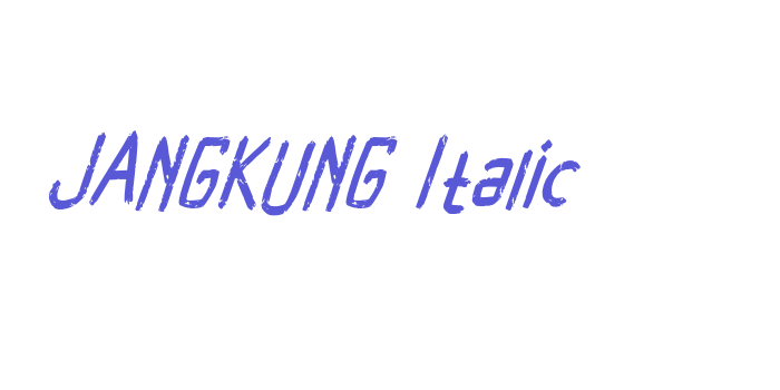 JANGKUNG Italic Font Download