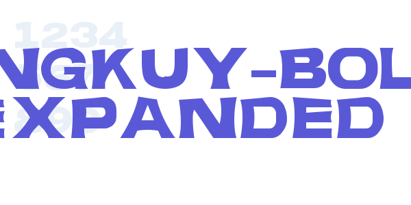 JANGKUY-Bold Expanded font