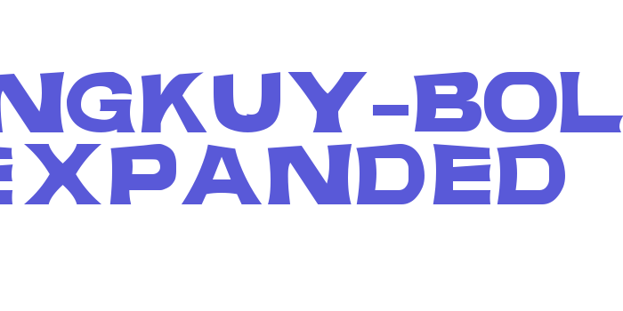 JANGKUY-Bold Expanded Font Download