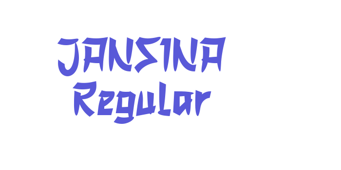 JANSINA Regular Font