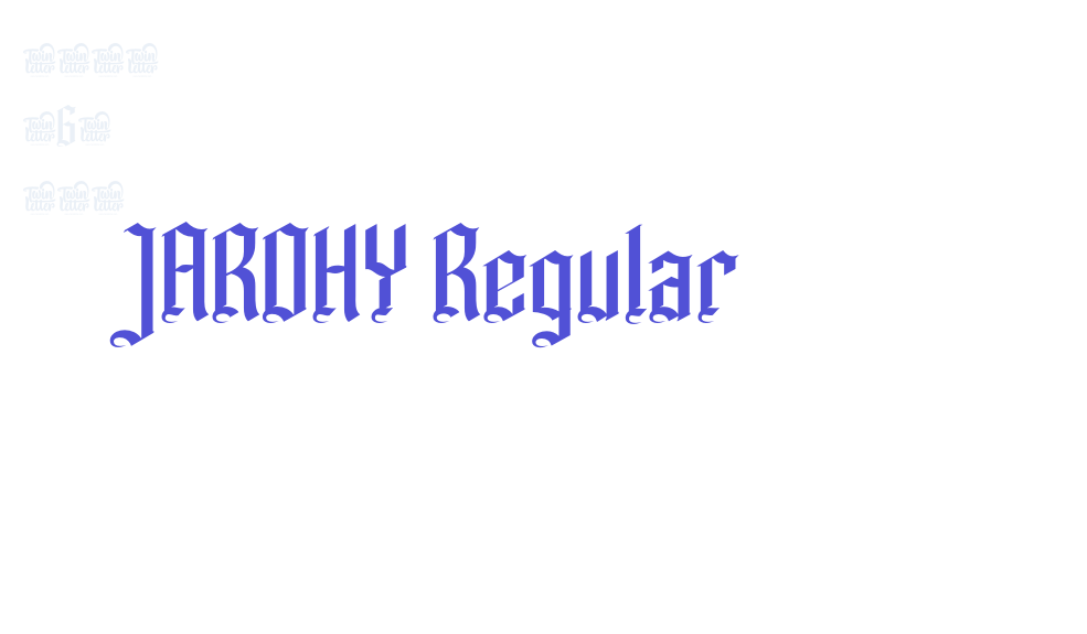 JAROHY Regular-font-download