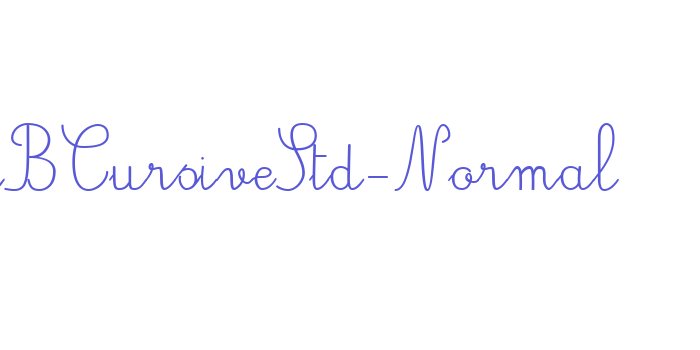 JBCursiveStd-Normal Font Download