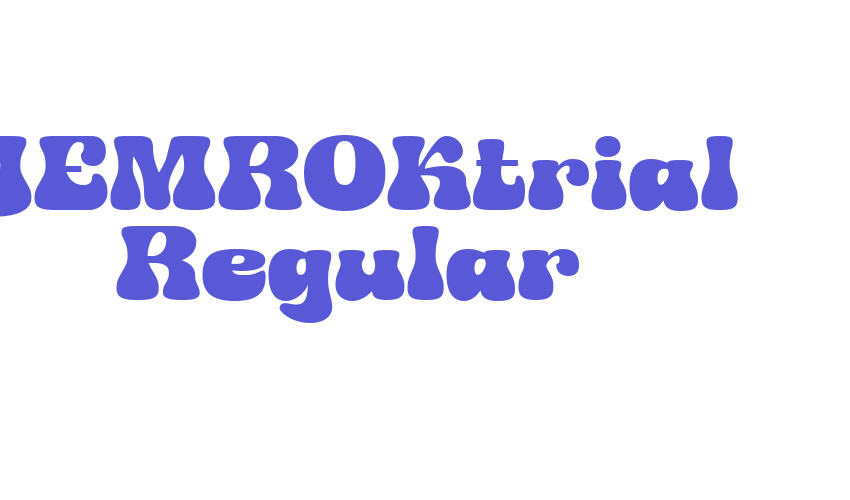 JEMROKtrial Regular Font Download