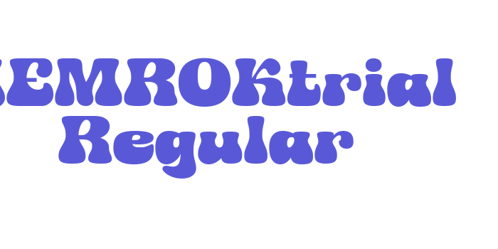 JEMROKtrial Regular Font Download