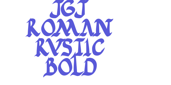 JGJ Roman Rustic Bold Font Download