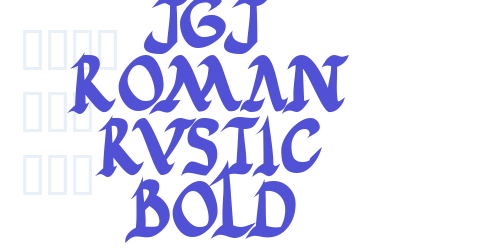 JGJ Roman Rustic Bold-font-download