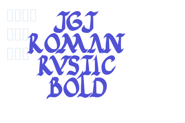 JGJ Roman Rustic Bold