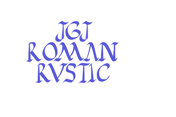 JGJ Roman Rustic Font