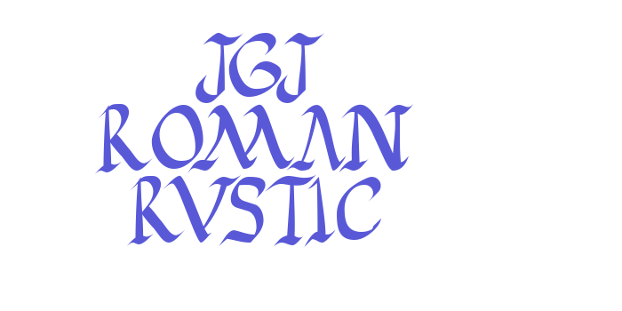 JGJ Roman Rustic Font Download