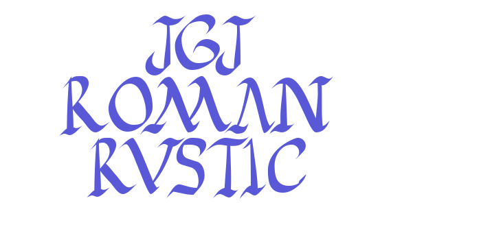 JGJ Roman Rustic Font