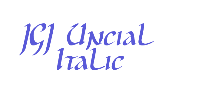 JGJ Uncial Italic Font Download