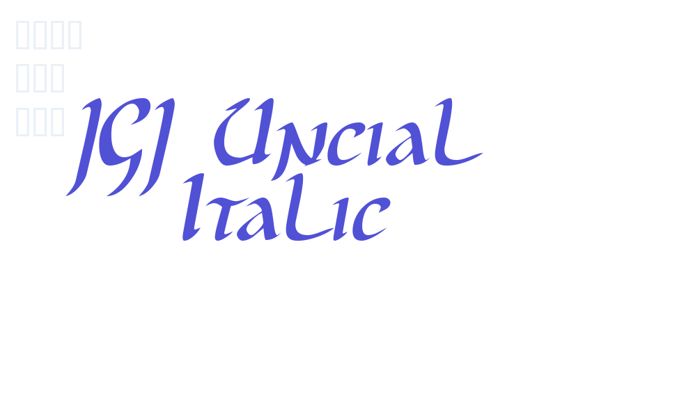 JGJ Uncial Italic-font-download