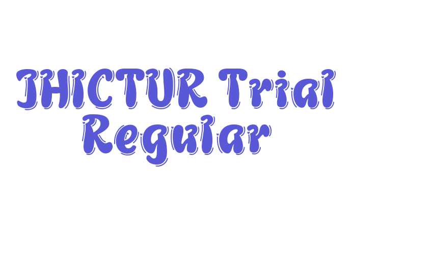 JHICTUR Trial Regular Font Download