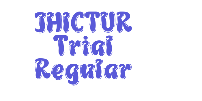 JHICTUR Trial Regular Font Download