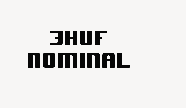 JHUF Nominal Font