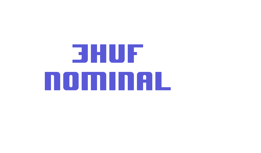 JHUF Nominal Font