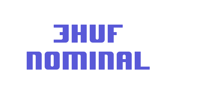 JHUF Nominal Font