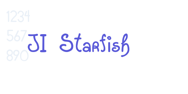 JI Starfish font free