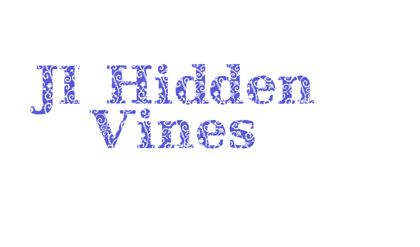 JI Hidden Vines Font Download